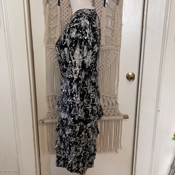 Choon 80’s long sleeve ruffle dress size 8 - Picture 4 of 6